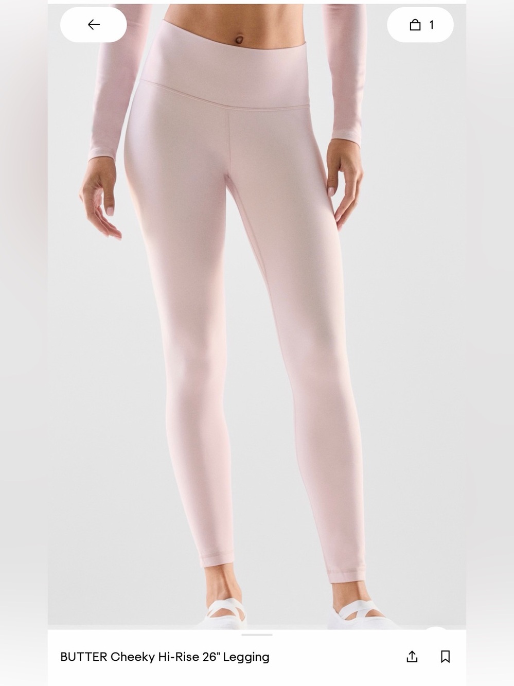Aritzia Butter Cheeky Hi-Rise Leggings in Sugarplum Lilac